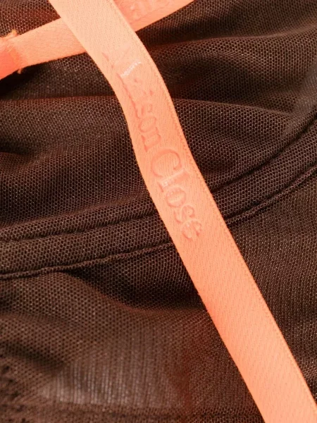 Podprsenka Maison Close se síťovinou hnědá