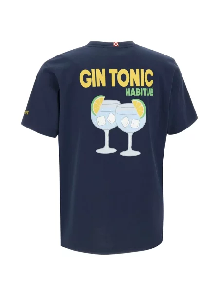 Tricou Mc2 Saint Barth cu broderie albastru