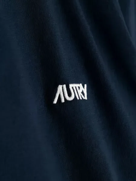 Tricou Autry cu broderie albastru