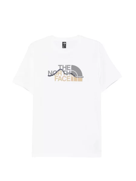 Tricou The North Face cu autograf alb