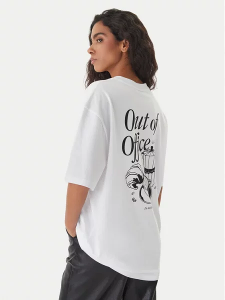 HUGO Tricou negru alb