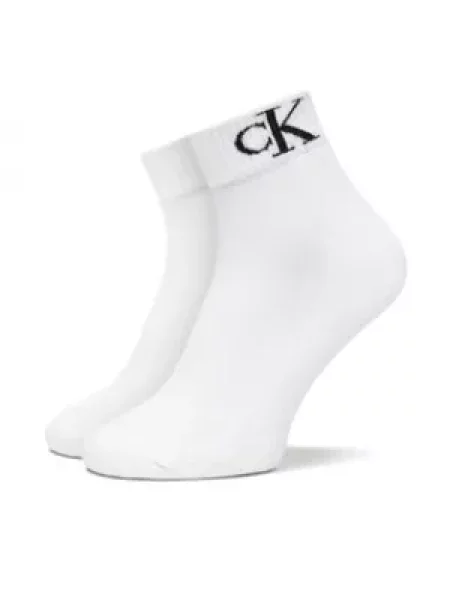 Calvin Klein kotníkové ponožky bílé
