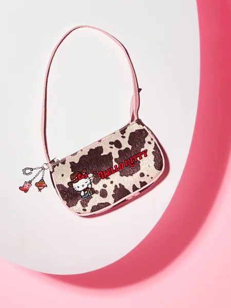 Sinsay Kabelka Hello Kitty s umělou kožešinou ve westernovém stylu vícebarevná