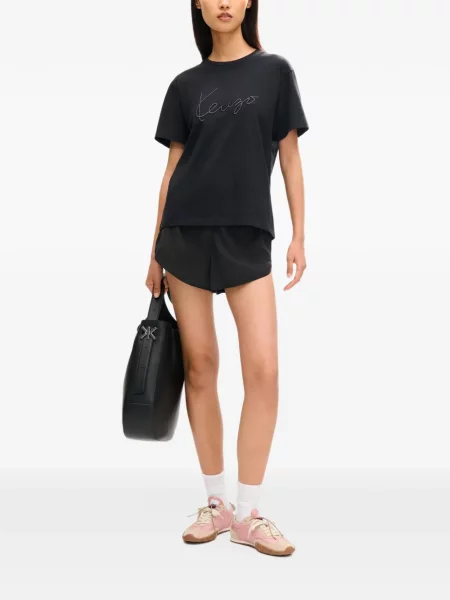 Tricou Kenzo cu broderie negru