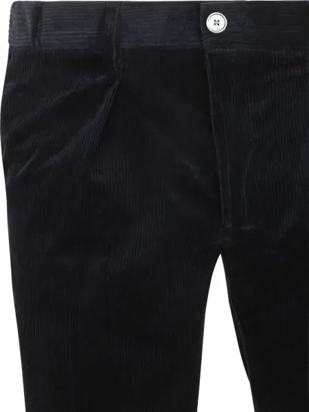 Pantaloni Profuomo de catifea cord albastru