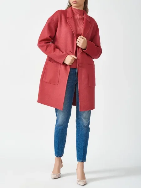 Пальто Twin-set рожеве