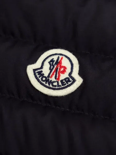 Kamizelka puchowa dziecięca Moncler Enfant niebieska