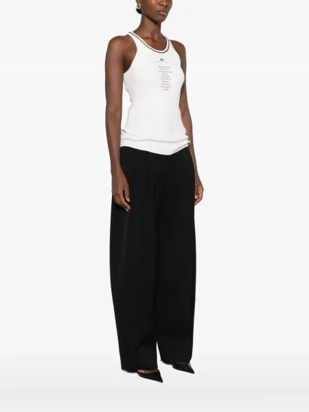 Top Elisabetta Franchi tricotate alb