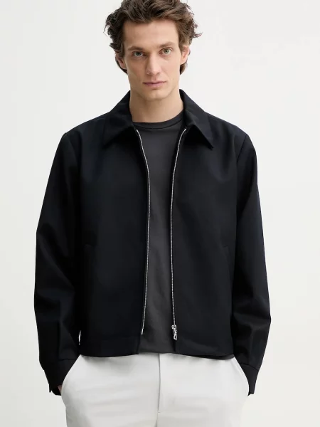 Sunflower geaca din amestec de lana marin de tranzitie albastru