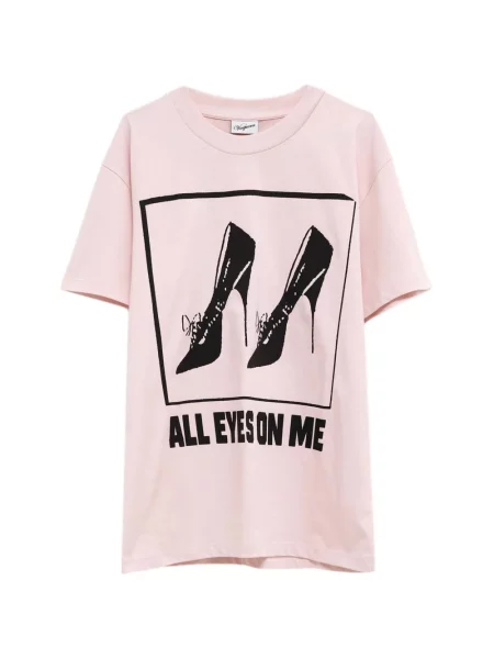 Tricou Vaquera cu imagine roz