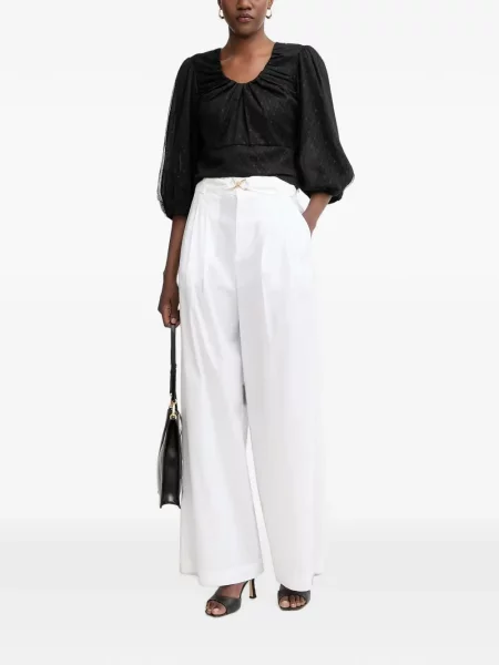 Pantaloni Twinset alb