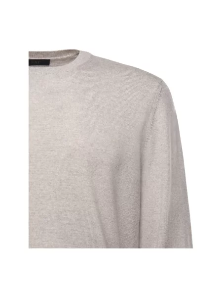 Sweter Fay wełniany szary
