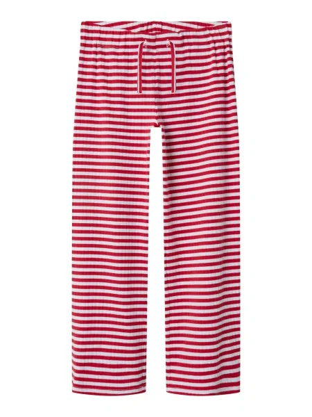 NAME IT Pantaloni Suraja roșu / murdar alb