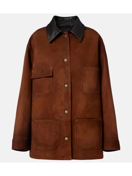 Geanta de piele Prada maro