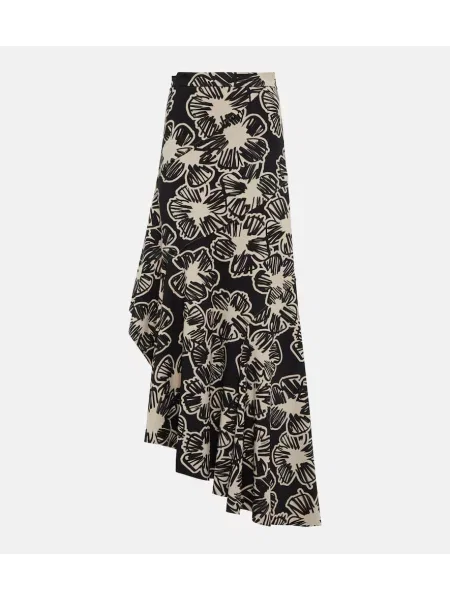 Fusta maxi Max Mara cu imagine negru