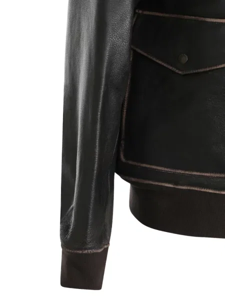 Gulerat geanta de piele Rag & Bone negru