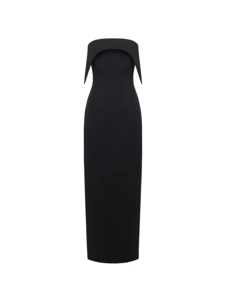 Rochie maxi The Arkow fără bretele negru