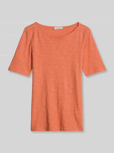 Męski t-shirt o kroju regular fit z czystej bawełny Marc O'polo pomarańczowa