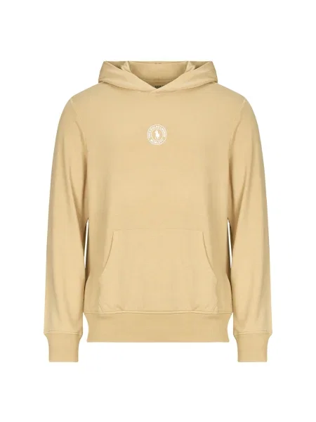 Mikina s kapucňou Polo Ralph Lauren s kapucňou béžová