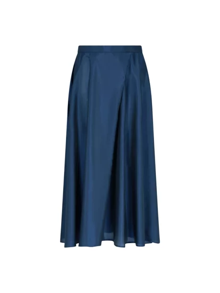 Spódnica midi Emporio Armani w kształcie litery A plisowana niebieska