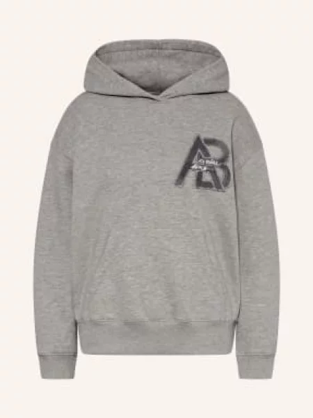 Anine Bing Bluza Z Kapturem Oversize Jaci grau