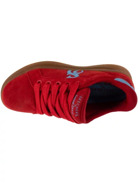 Semišové tenisky Skechers červená