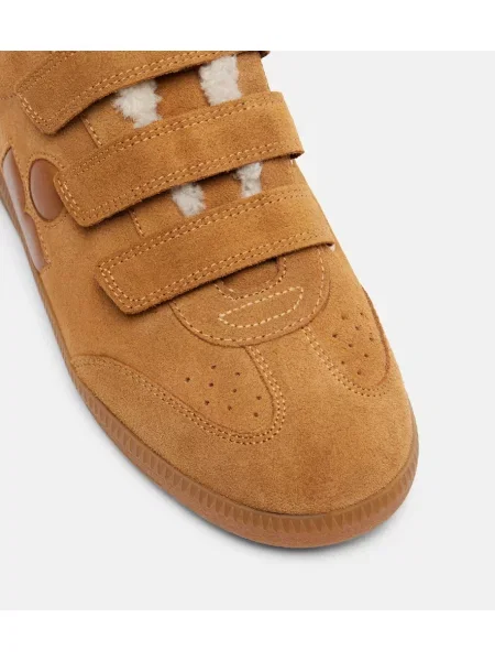 Sneakerși Isabel Marant din piele de căprioară maro
