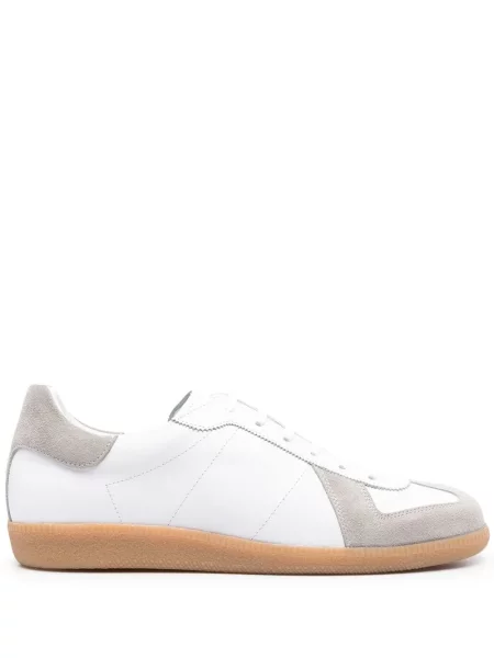 Sneakerși Scarosso din piele alb