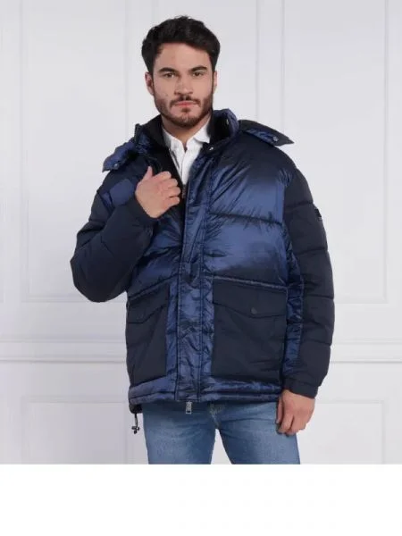 Armani Exchange Kabát | Oversize fit kék