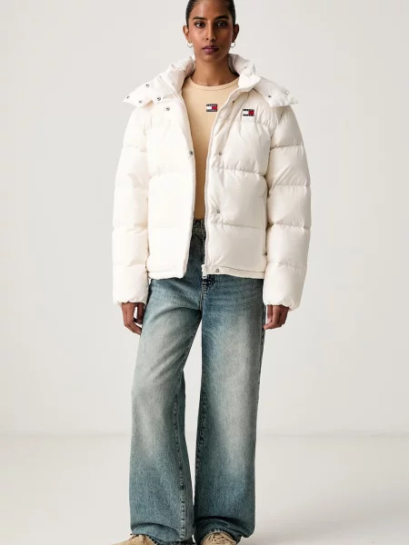 Tommy Jeans Geacă din puf Alaska  Alb bej