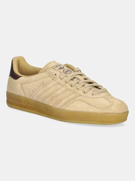 Semišové tenisky Adidas Gazelle béžová
