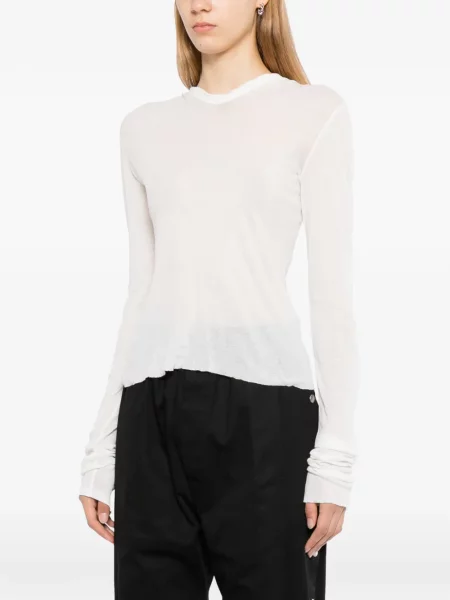 Lung tricou Rick Owens alb