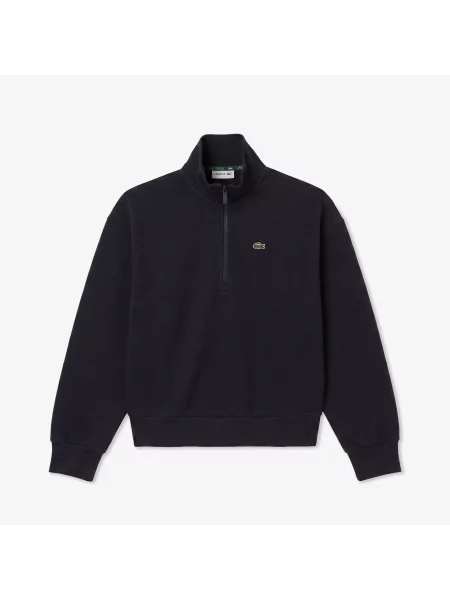 Lacoste Bluza Z Piki Na Ze Stójką granatowa