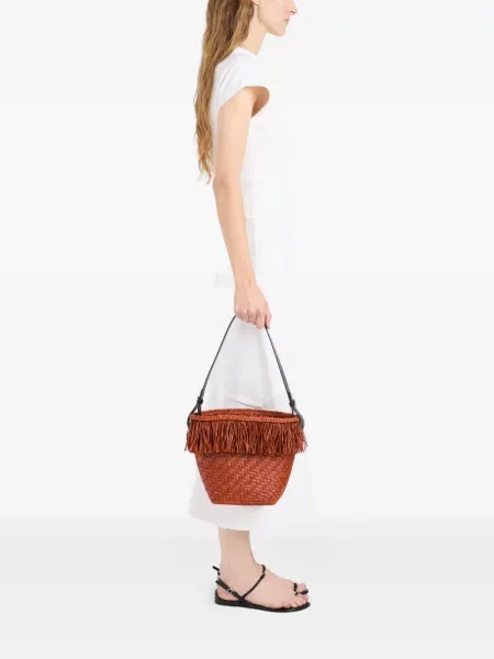 Geantă Proenza Schouler cu franjuri portocaliu