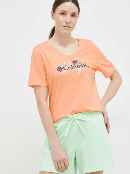 Columbia t-shirt pomarańczowy