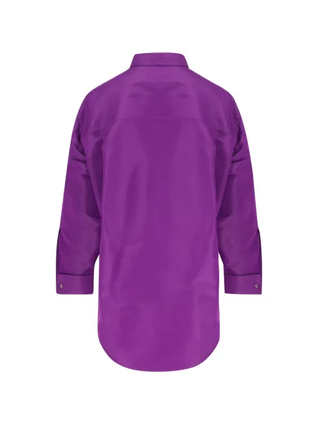 Cămașă Balenciaga cu broderie violet