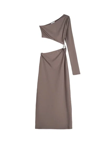 Bershka Rochie taupe gri