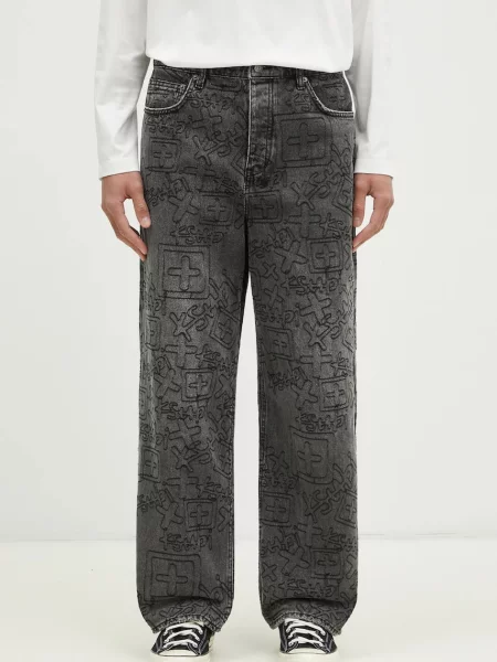 KSUBI jeans Maxx Stencil Stitch bărbați negru