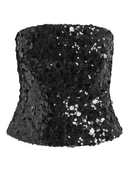 Top 16arlington z cekinami czarny