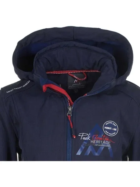 Geacă Peak Mountain softshell albastru