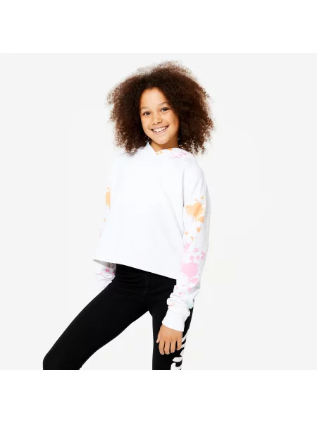 Bluza do tańca modern jazz dla dzieci Starever crop biała