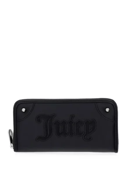 Portofel Juicy Couture cu broderie negru