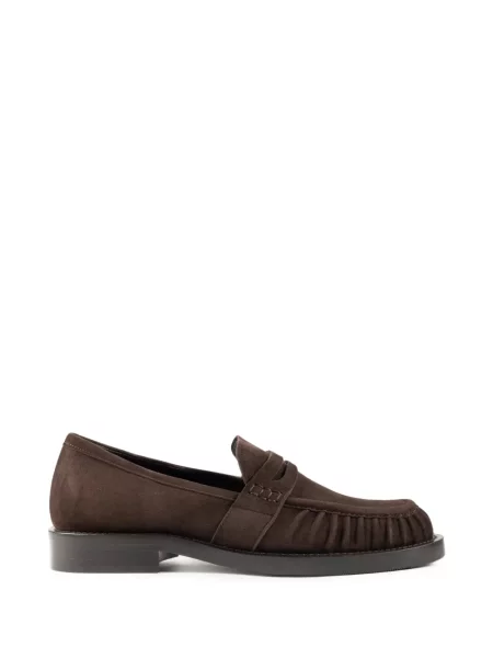 Pantofi loafer Chuckies din piele de căprioară maro