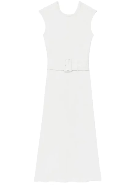 Cu centură rochie midi Another Tomorrow alb