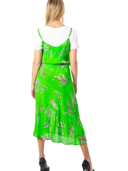 Maksi sukienka maxi Desigual z nadrukiem biała