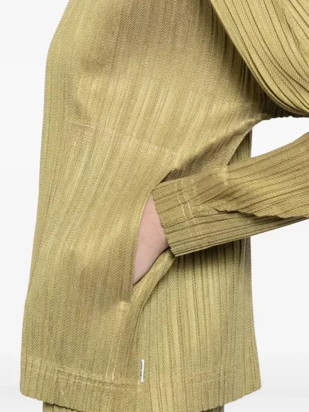 Geacă Pleats Please Issey Miyake plisată verde