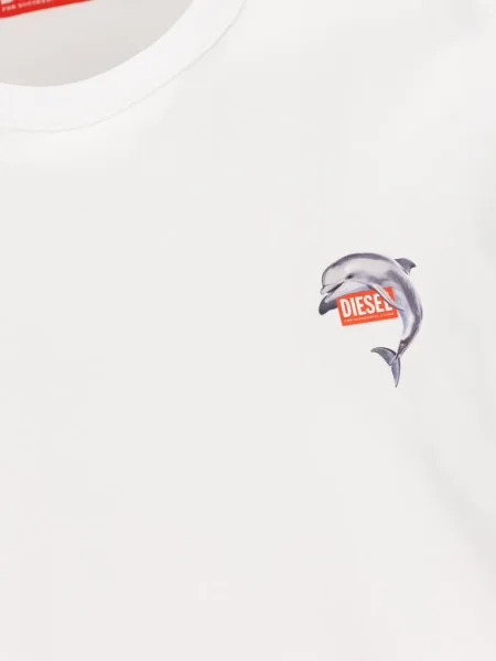 Grafic tricou Diesel alb