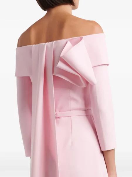 Rochie maxi Safiyaa cu funde roz