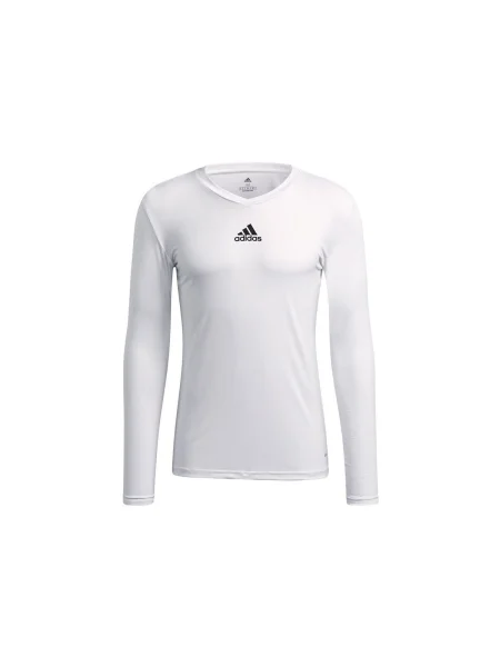 Tricou mânecă lungă Adidas alb