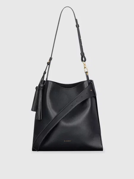 Шкіряна сумка Belted з логотипом Givenchy чорна